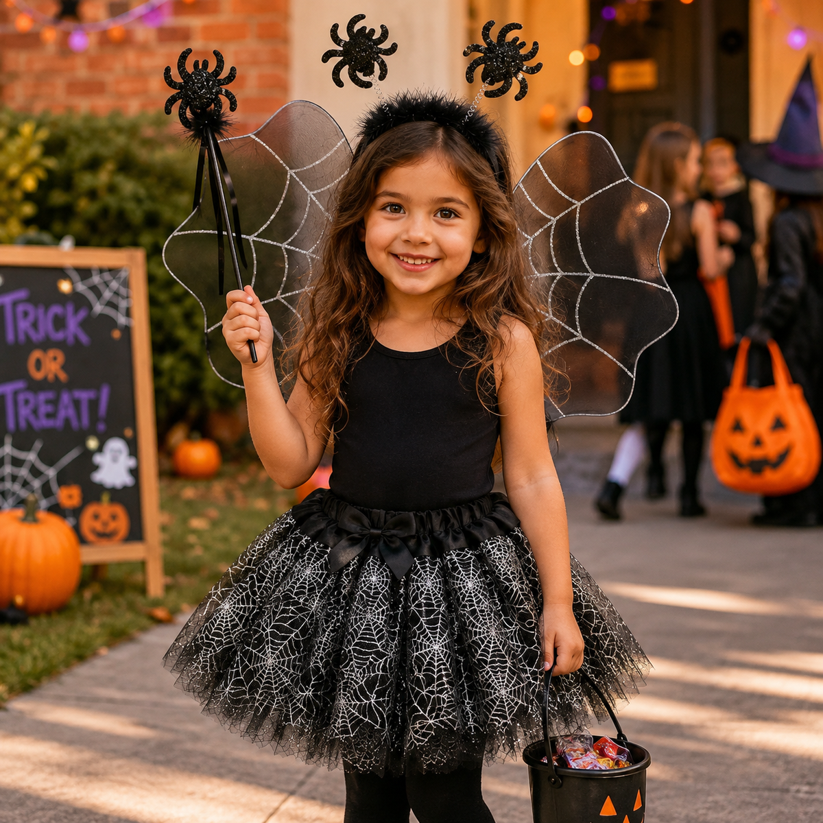 Black Spider Tutu 4PC Set