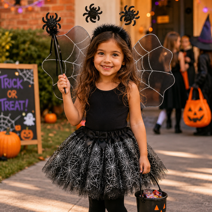 Black Spider Tutu 4PC Set
