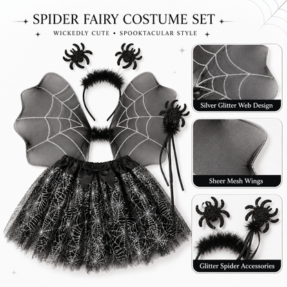 Black Spider Tutu 4PC Set