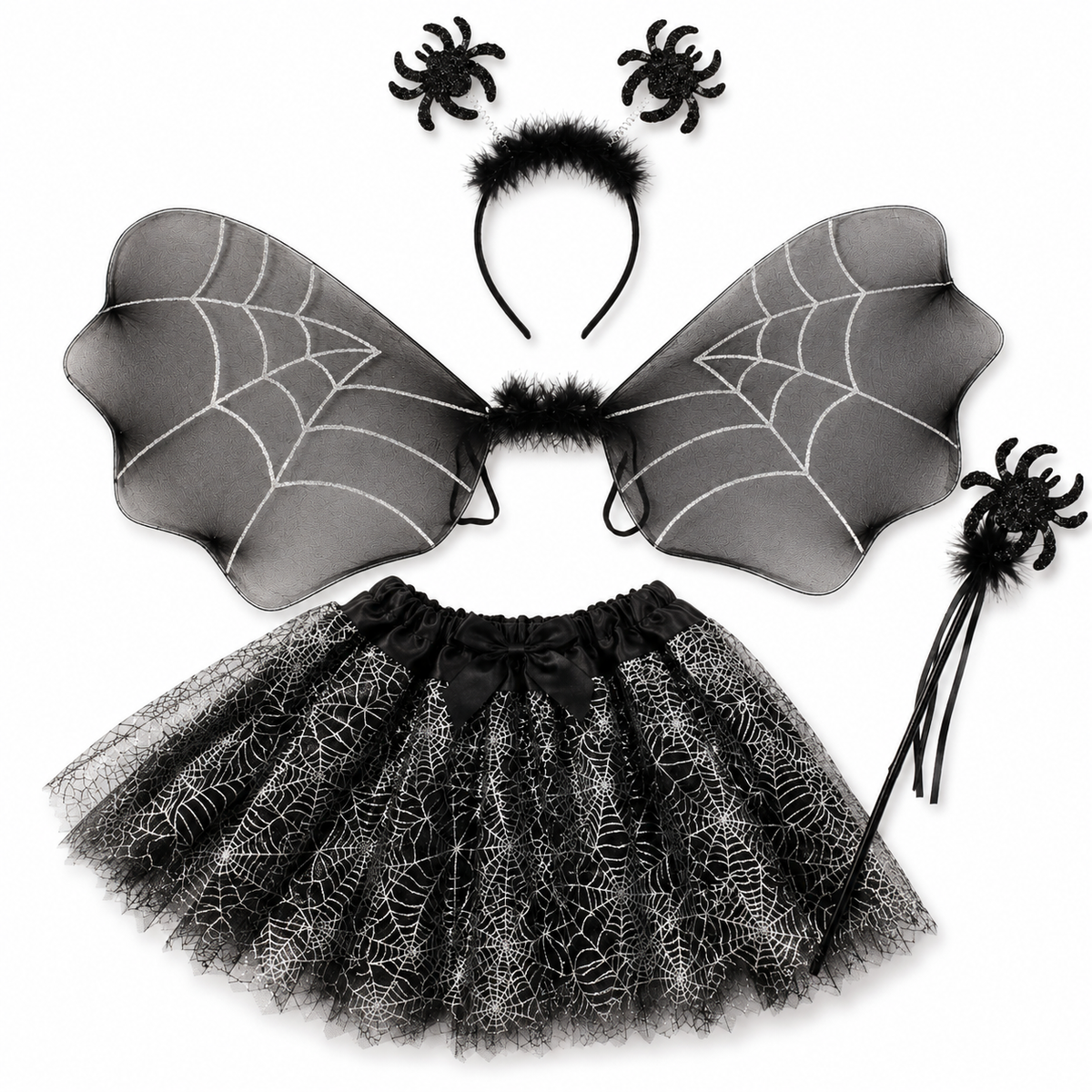 Black Spider Tutu 4PC Set