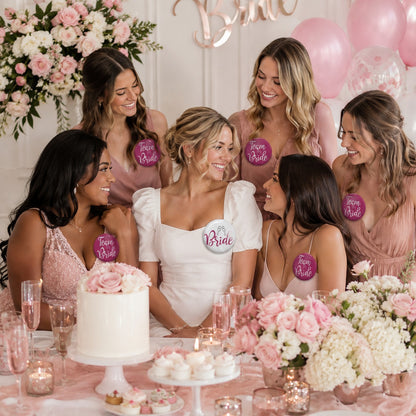 Team Bride & Bride To Be Buttons - 6PC
