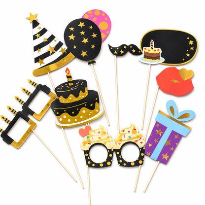 Adult Birttday Photo Props - 10PC