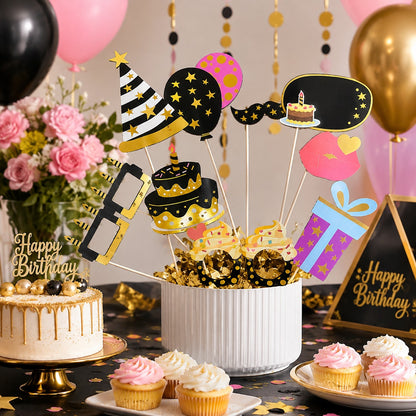 Adult Birttday Photo Props - 10PC