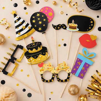 Adult Birttday Photo Props - 10PC