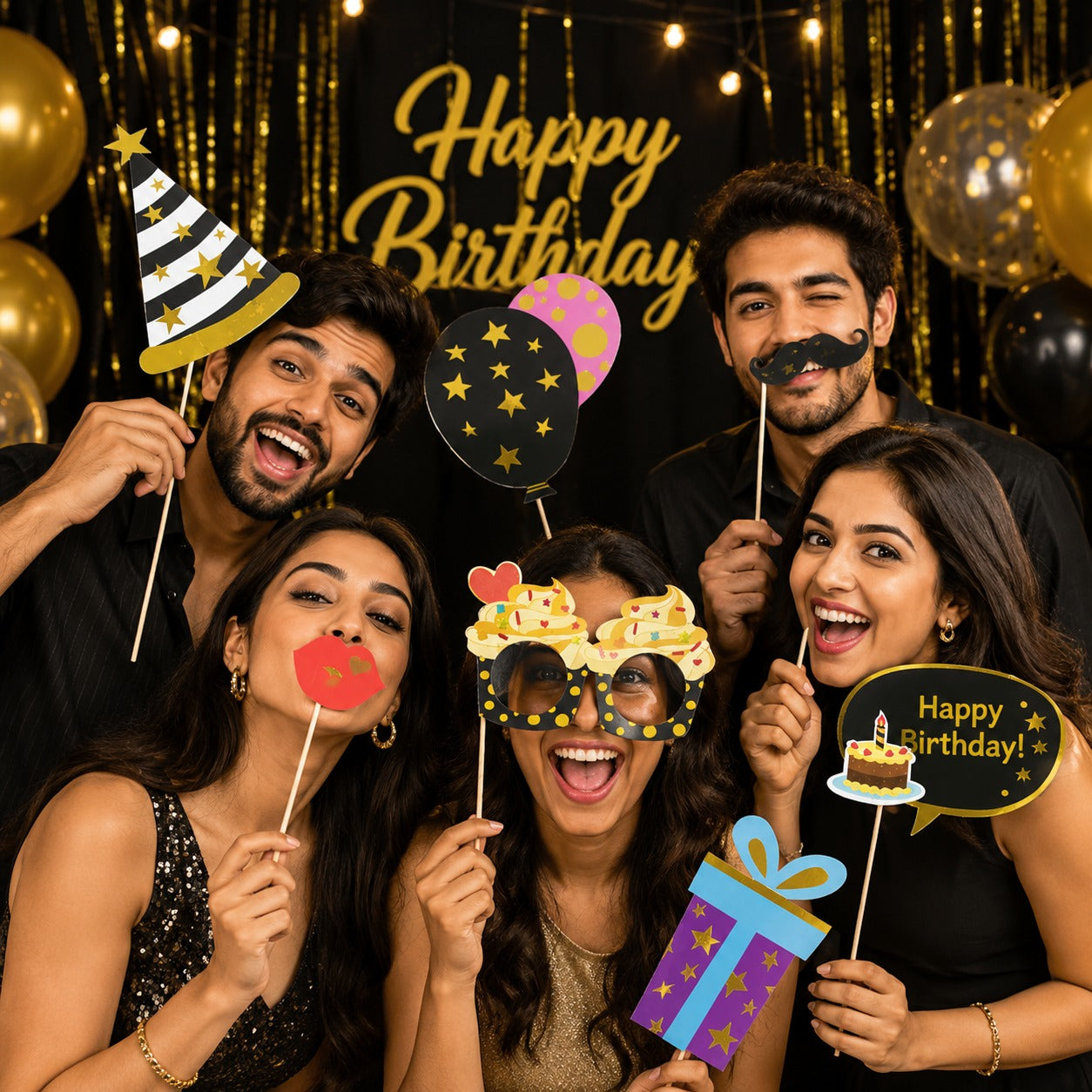 Adult Birttday Photo Props - 10PC