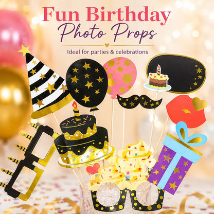 Adult Birttday Photo Props - 10PC