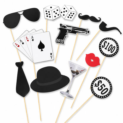 Card Party Photo Props - 12PC