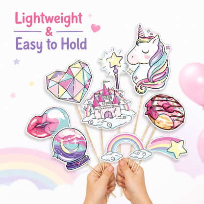 Unicorn Theme Photo Props - 10PC