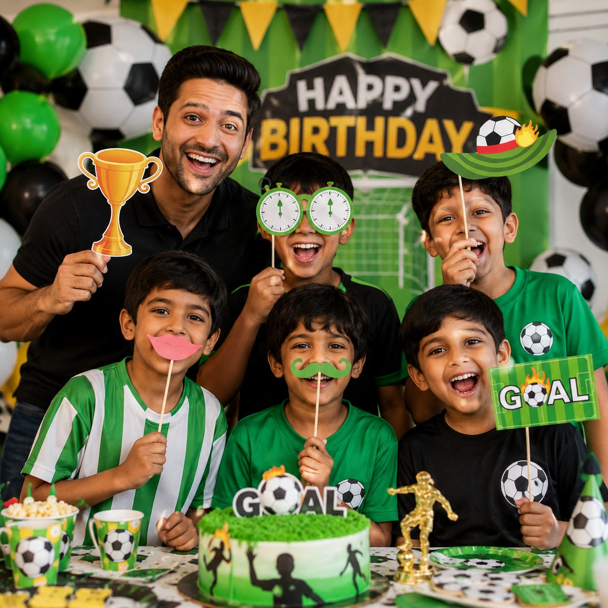 Soccer Theme Photo Props - 10PC