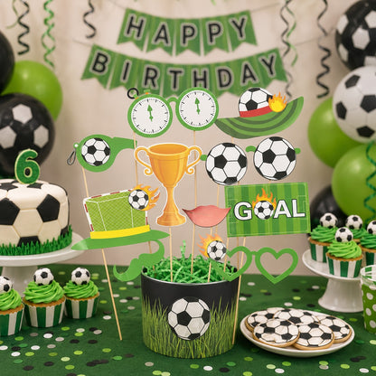 Soccer Theme Photo Props - 10PC