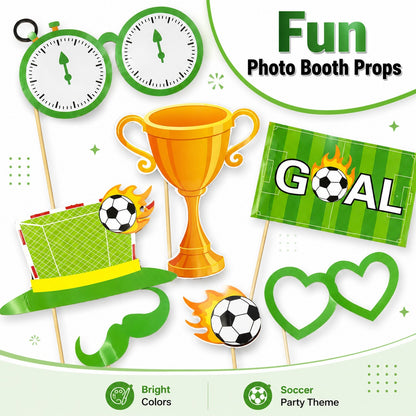 Soccer Theme Photo Props - 10PC