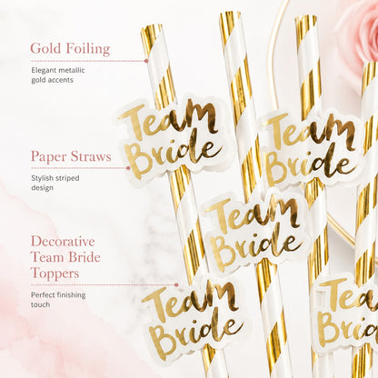 Team Bride Straws - 10PC