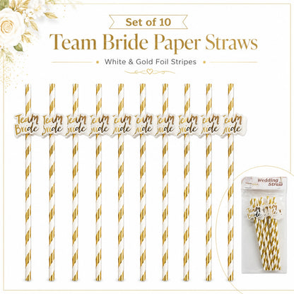 Team Bride Straws - 10PC