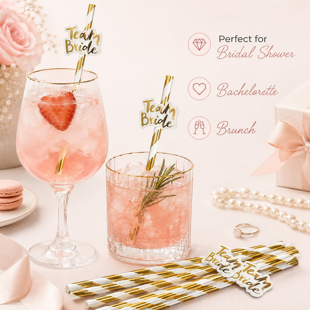 Team Bride Straws - 10PC