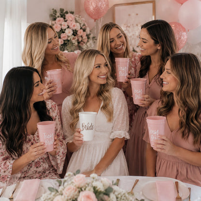 Team Bride Cups and Birde White Cups - 6PC