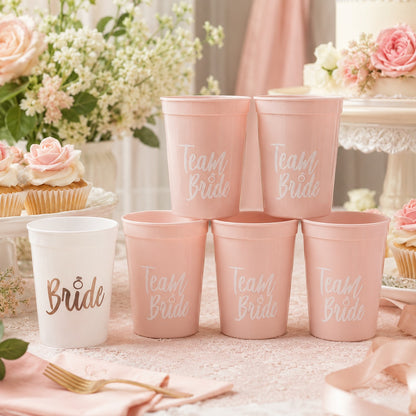 Team Bride Cups and Birde White Cups - 6PC