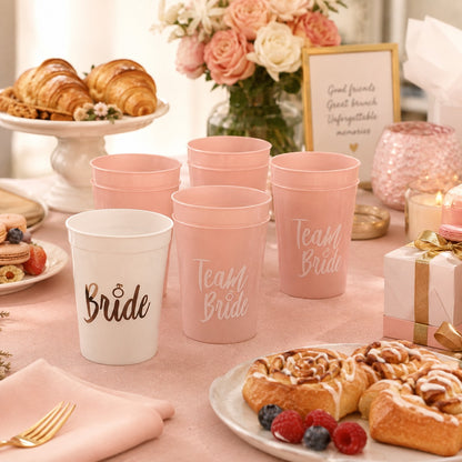 Team Bride Cups and Birde White Cups - 6PC