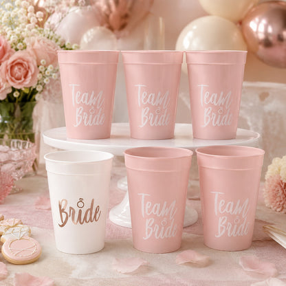 Team Bride Cups and Birde White Cups - 6PC