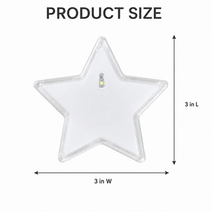 Customized LED Star Shaped Badges Blue/Green