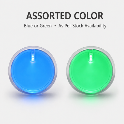 Customized LED Round Shaped Badges Blue/Green
