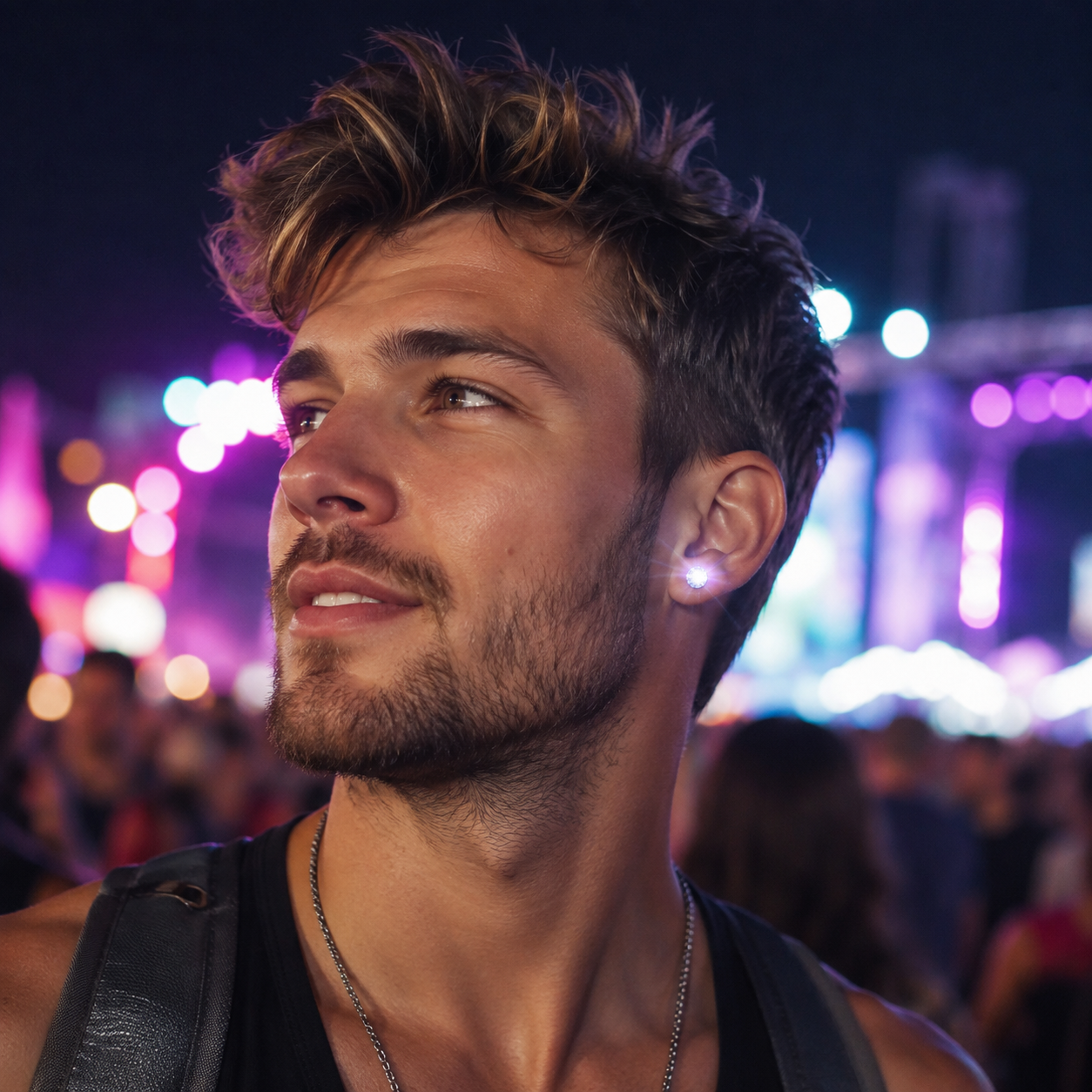LED Stud Ear Rings - Set of 2