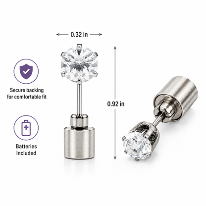LED Stud Ear Rings - Set of 2
