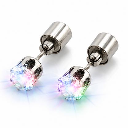LED Stud Ear Rings - Set of 2