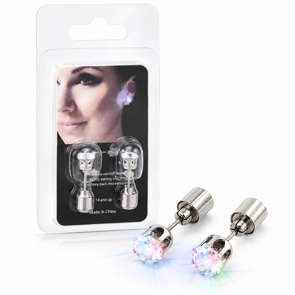 LED Stud Ear Rings - Set of 2