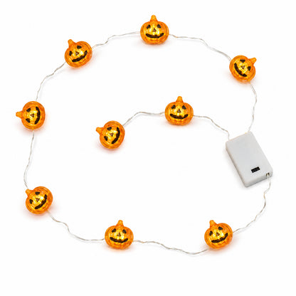 Pumpkin Shaped LED String Lights - 6FT