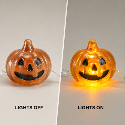 Pumpkin Shaped LED String Lights - 6FT