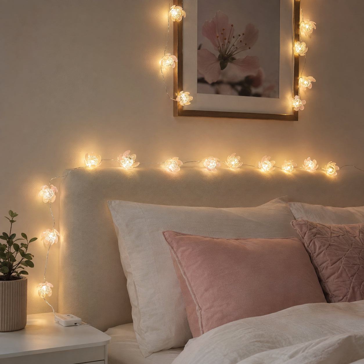 Lotus Shaped LED String Lights - 6FT