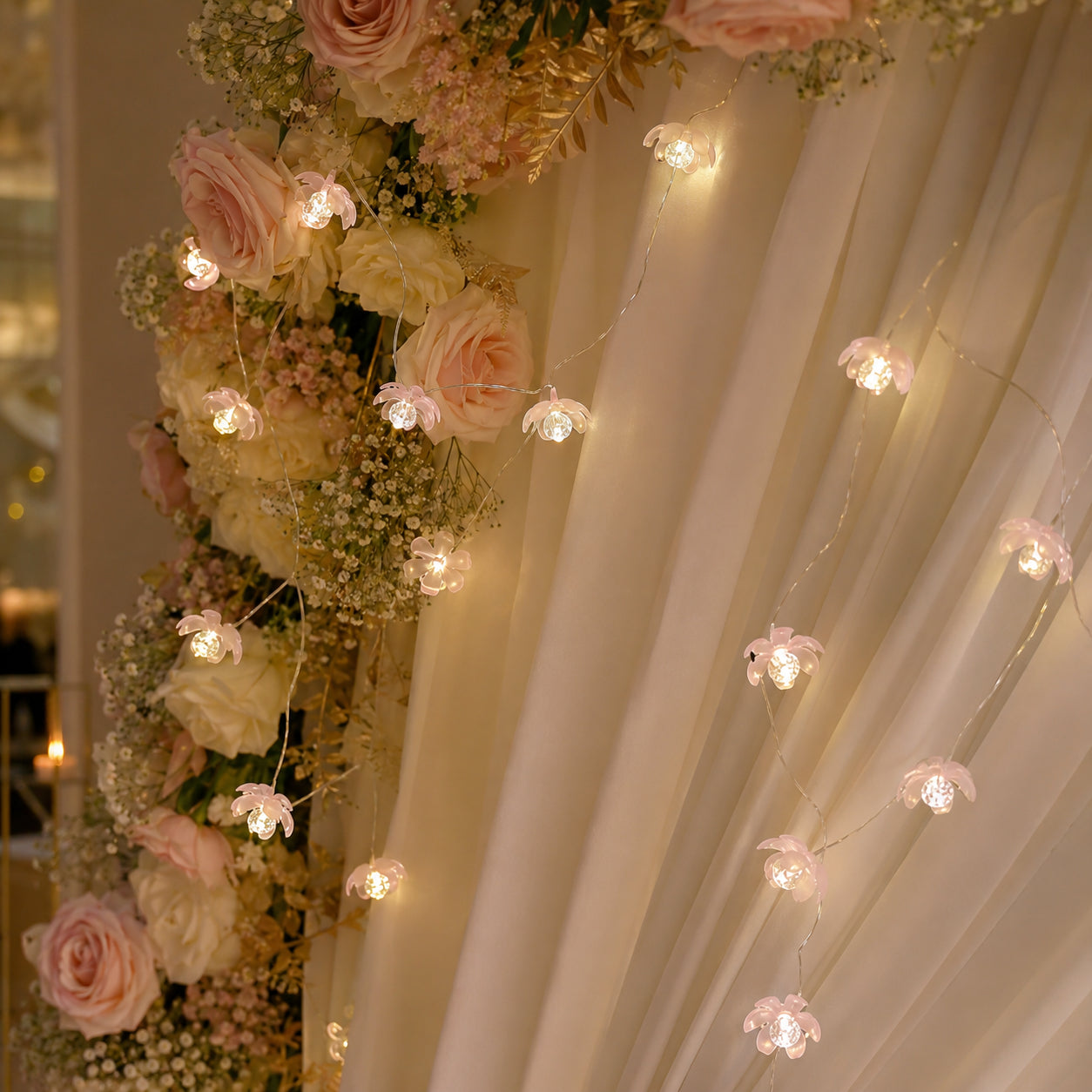 Lotus Shaped LED String Lights - 6FT