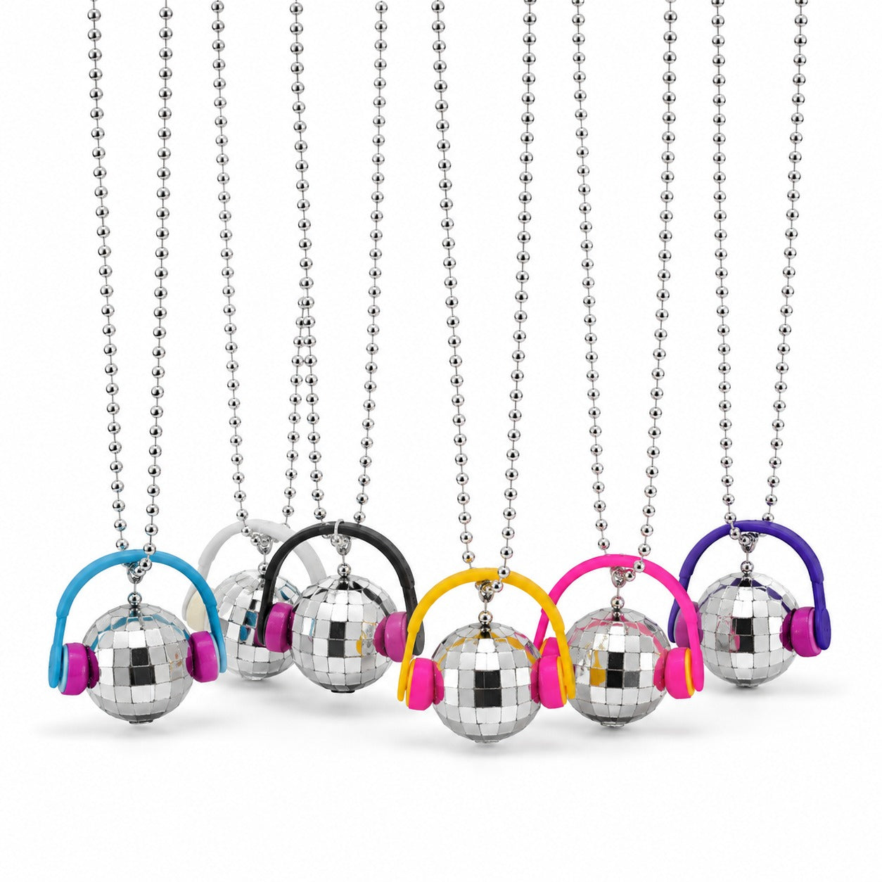 Disco Ball Necklace - 6PC