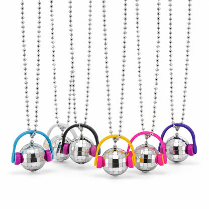 Disco Ball Necklace - 6PC
