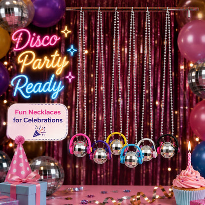 Disco Ball Necklace - 6PC
