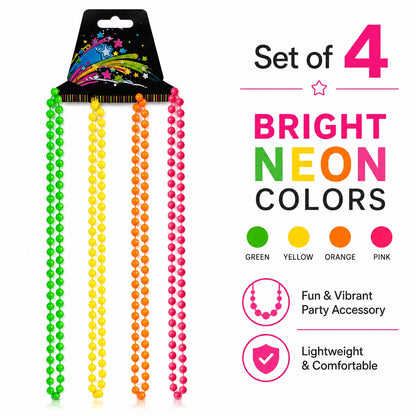 Neon Necklace - 4PC Set