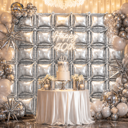 Wanna Party 4D Cube Foil Balloons for Backdrop Decoration - Pack of 25
