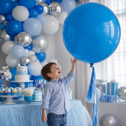 Sky Blue Bladder Balloons - 36 inches