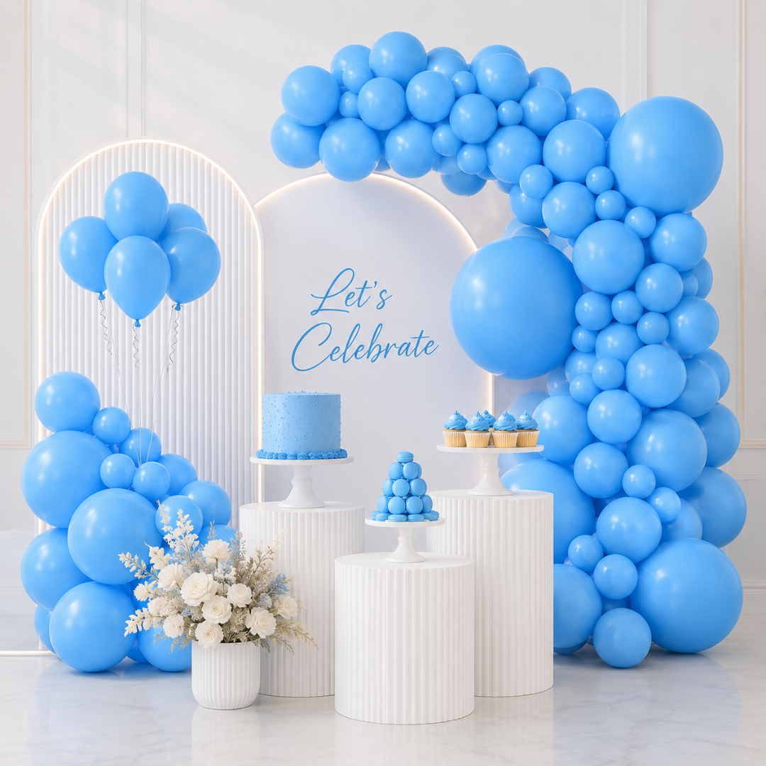 Sky Blue Bladder Balloons - 36 inches
