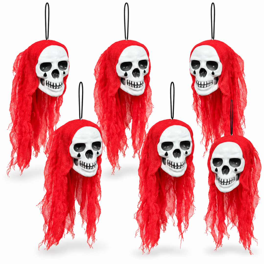 Hanging Skull Little Flying Ghost Decoration  - 5FT