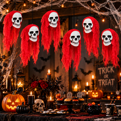 Hanging Skull Little Flying Ghost Decoration  - 5FT