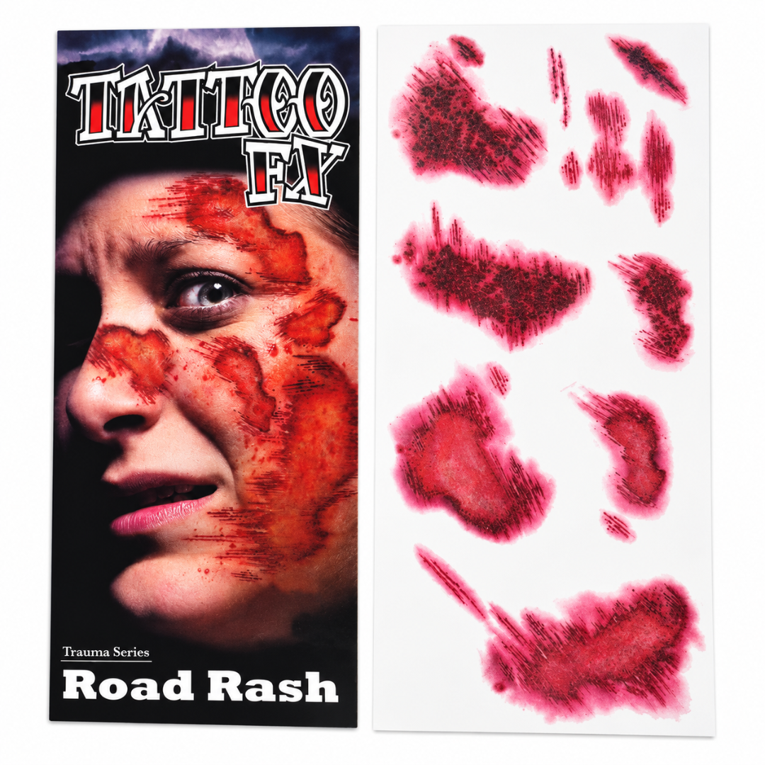 Bloody Face Scar Temporary Tattoo for Halloween Makeup & Costume