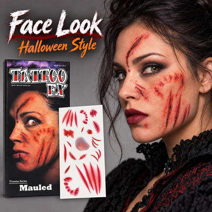 Bloody Nail Scratch Temporary Tattoo for Halloween Makeup & Costume