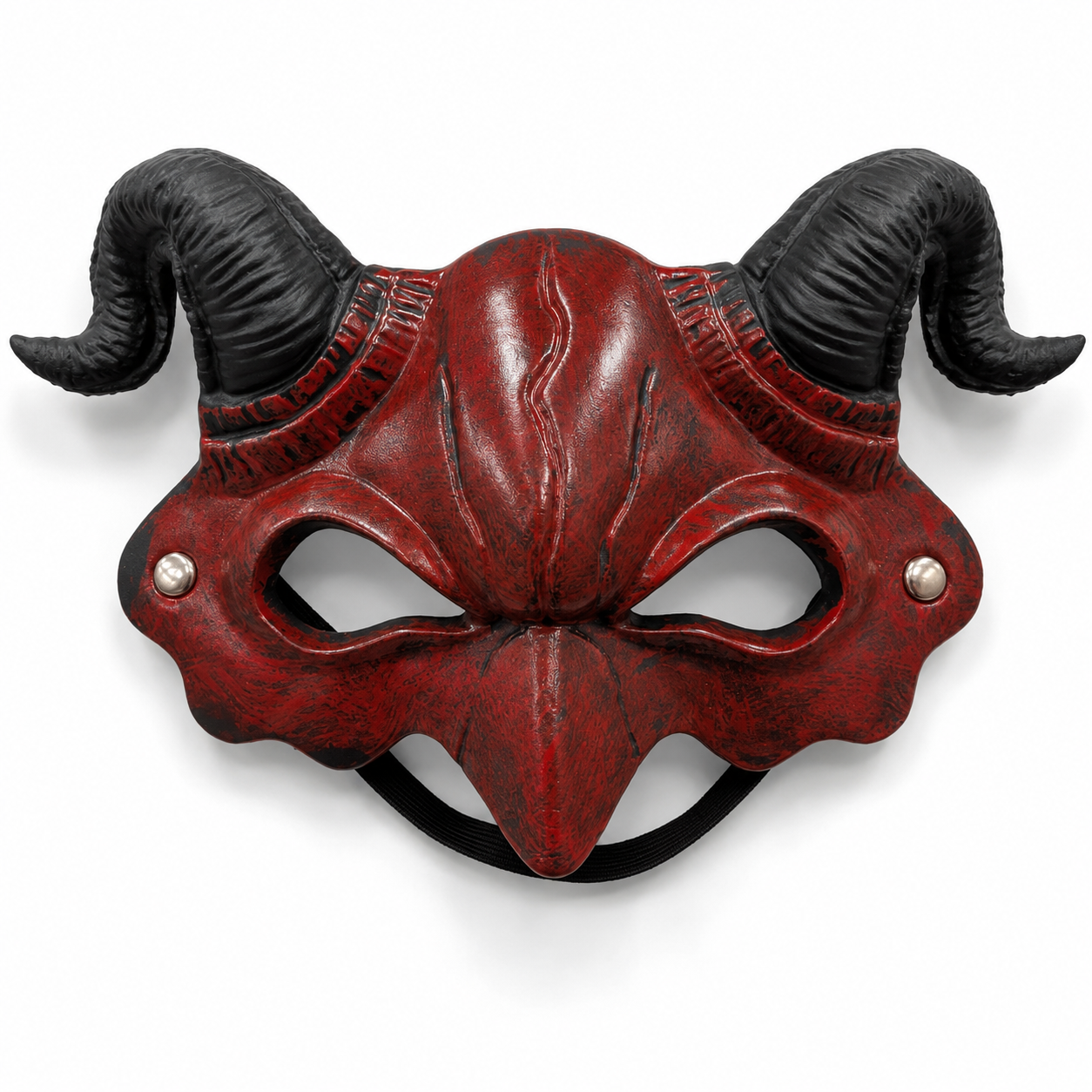 Dracula Mask Red Half for Adults / Kids
