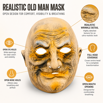 Bald Old Man Mask
