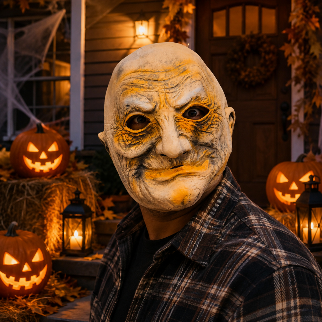 Bald Old Man Mask