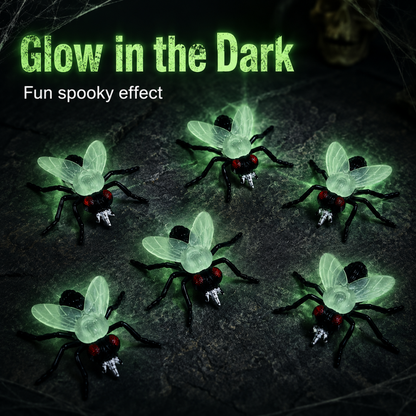 Fake House Fly Glow in Dark - 6PC