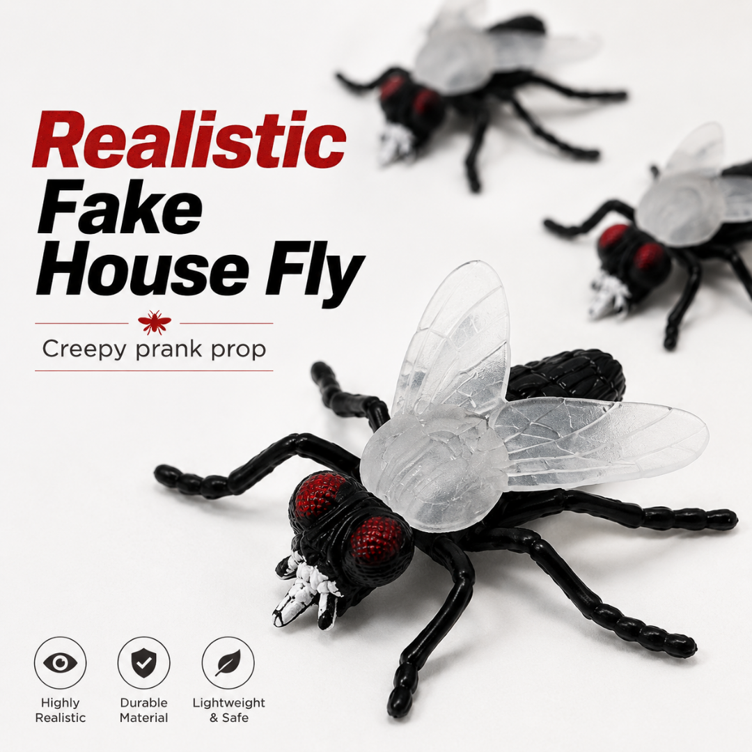 Fake House Fly Glow in Dark - 6PC