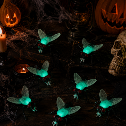 Fake House Fly Glow in Dark - 6PC
