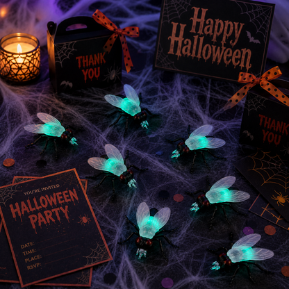 Fake House Fly Glow in Dark - 6PC